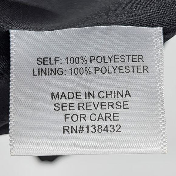 Modcloth Long Black 3 Button Collared Lightweight Blazer Jacket Size XL - Picture 4 of 5